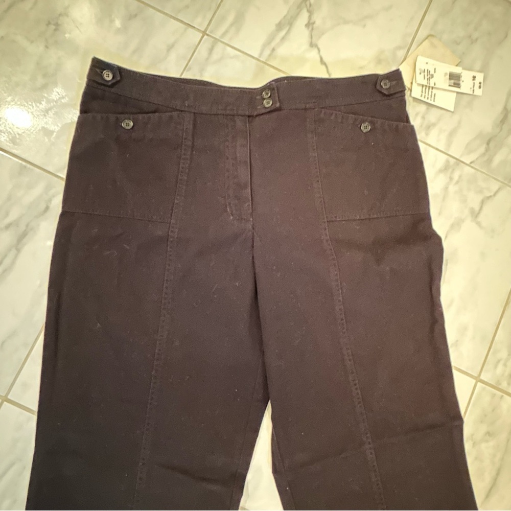 Jones, New York sport black Pants. Cotton.  New!